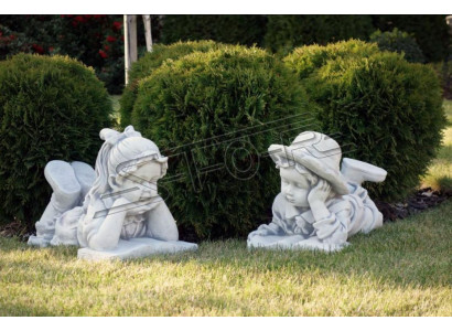 Garçon Garçon 31cm Figurine Statue Figures Sculpture Statues Décoration de Jardin